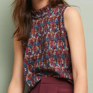 Anthropologie Petra Mock Neck Top